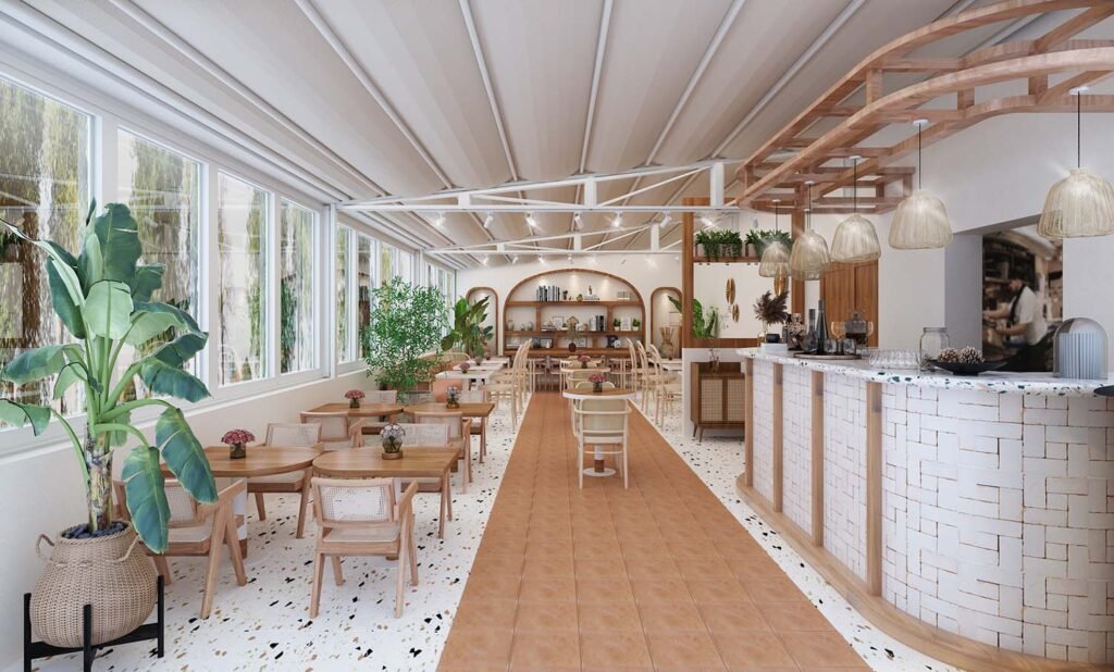 Tribeca Cafe Restaurant - Derun architecture and interior design - commercial and hospitality design - cafe design - Turkey and UAE