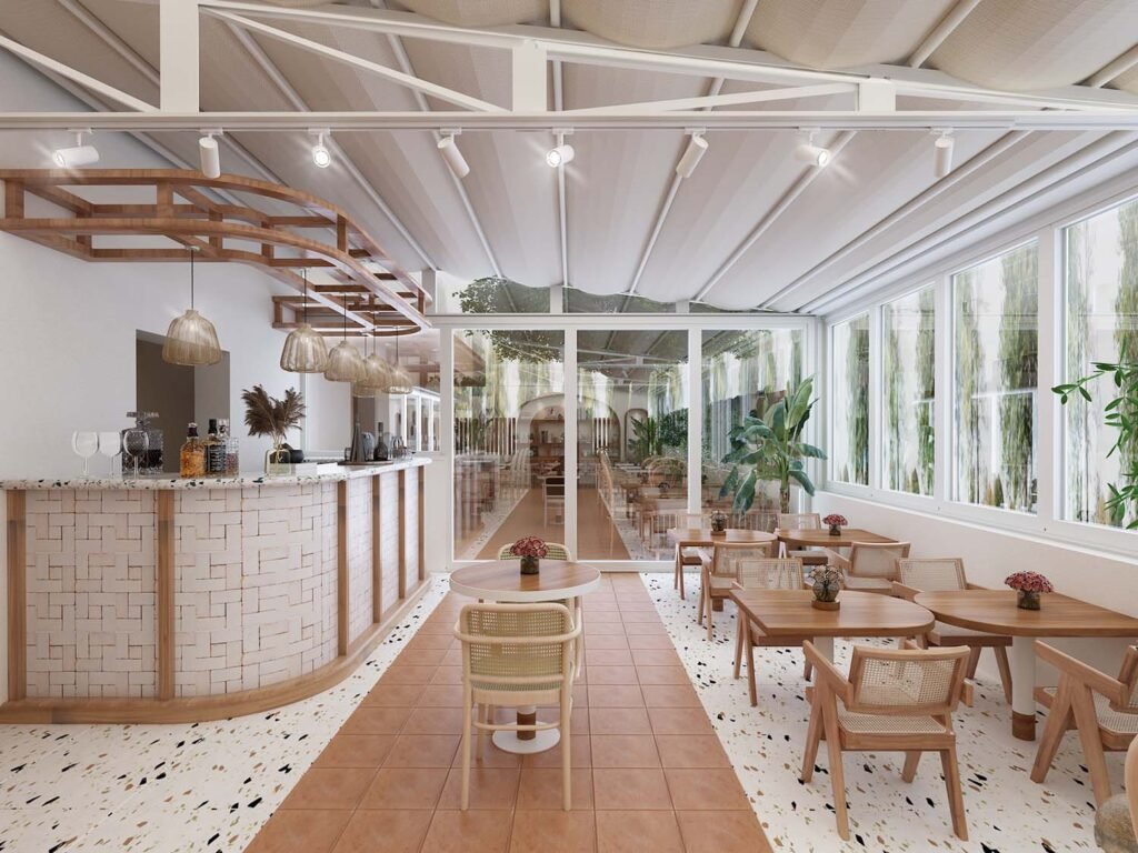 Tribeca Cafe Restaurant - Derun architecture and interior design - commercial and hospitality design - cafe design - Turkey and UAE