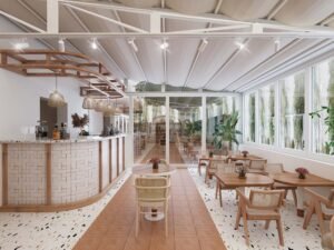 Tribeca Cafe Restaurant - Derun architecture and interior design - commercial and hospitality design - cafe design - Turkey and UAE