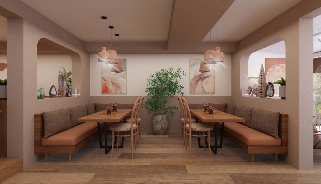 Tribeca Cafe Restaurant - Derun architecture and interior design - commercial and hospitality design - cafe design - Turkey and UAE