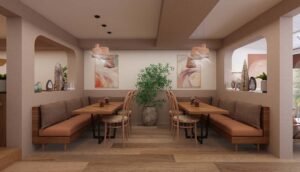 Tribeca Cafe Restaurant - Derun architecture and interior design - commercial and hospitality design - cafe design - Turkey and UAE