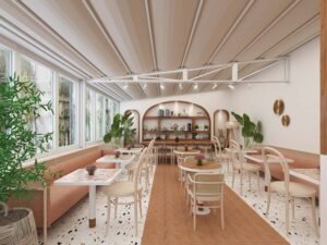 Tribeca Cafe Restaurant - Derun architecture and interior design - commercial and hospitality design - cafe design - Turkey and UAE